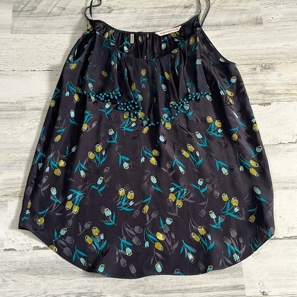 Rebecca Taylor Beaded Floral Tank Size 4 - Picture 1 of 8